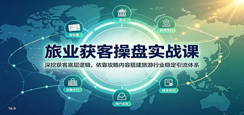 旅游行业获客秘籍：解码获客底层逻辑，打造攻略内容引流体系，构建稳定流量管道 - 趣客盟