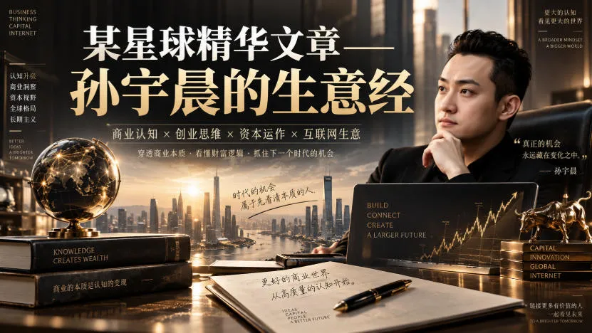 孙宇晨商业智慧解析——揭秘某星球成功生意经 - 趣客盟