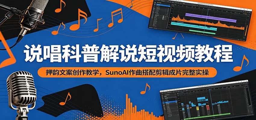 说唱科普短视频制作秘籍:押韵文案+AI音乐+SEO剪辑技巧全解析_趣客盟