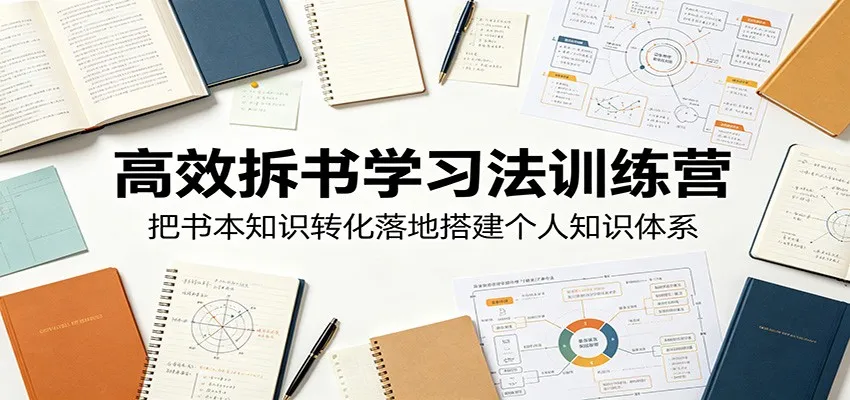 高效拆书学习法:突破阅读障碍,构建知识体系全攻略教程_趣客盟