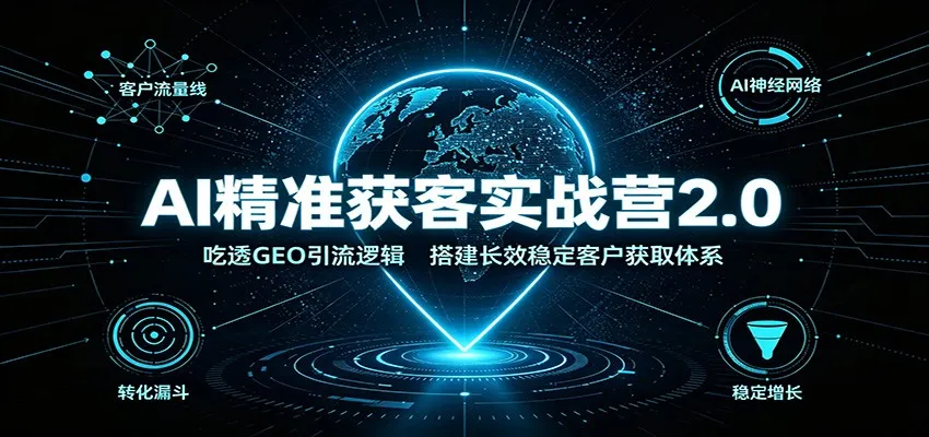 AI精准获客神器2.0：深度解析GEO引流策略，构建持续稳定客户获取体系 - 趣客盟
