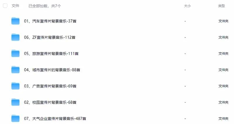 图片[3] - 【热门推荐】某宝独家购买！6G音效合集，970+首宣传片背景音乐，商用无版权，分类详尽，高品质素材包 - 趣客盟