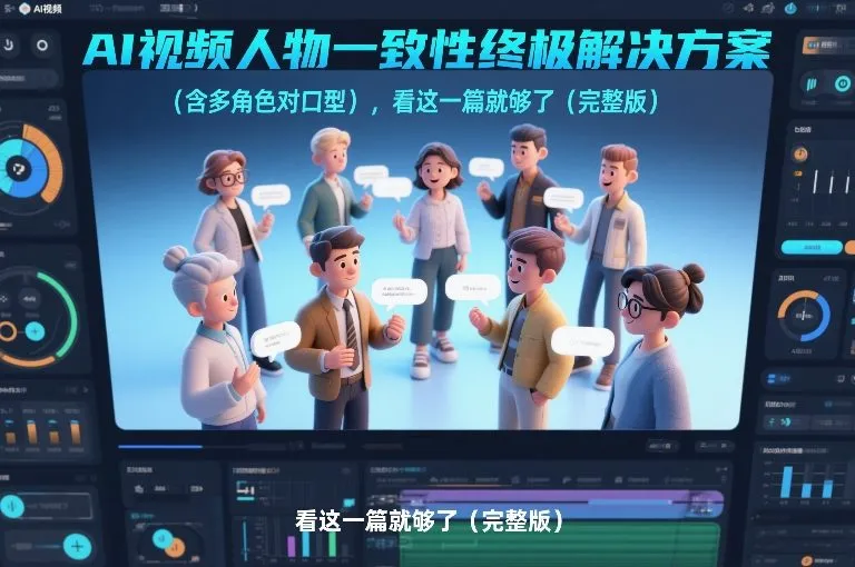AI视频人物一致性终极解决方案（含多角色对口型），看这一篇就够了（完整版）-趣酷猫资源网