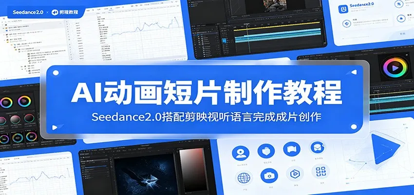 AI动画短片制作教程：Seedance2.0搭配剪映视听语言完成成片创作_趣客盟