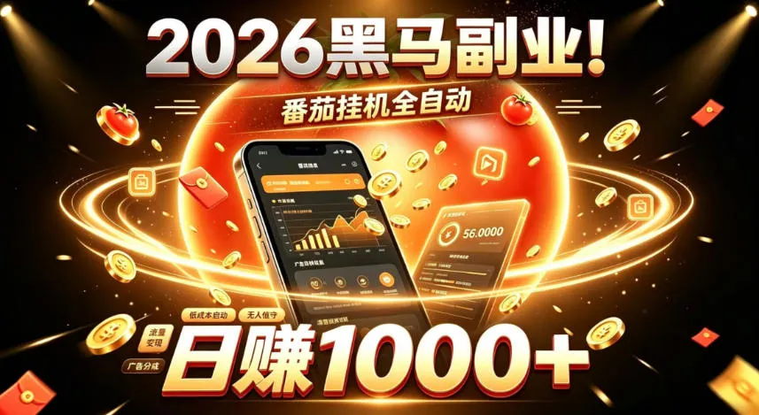 【2026热门副业揭秘】番茄挂G全自动日赚1000+，零门槛轻松上手，线上轻资产项目攻略！ - 趣客盟