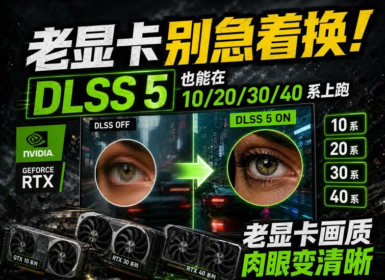 老显卡升级新体验！DLSS 5赋能10/20/30/40系显卡，画质飞跃清晰可见 - 趣客盟