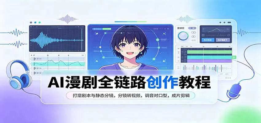 AI赋能全链路漫剧创作攻略:剧本打磨、静态分镜、视频转化、音效对口型与成品剪辑技巧 - 趣客盟