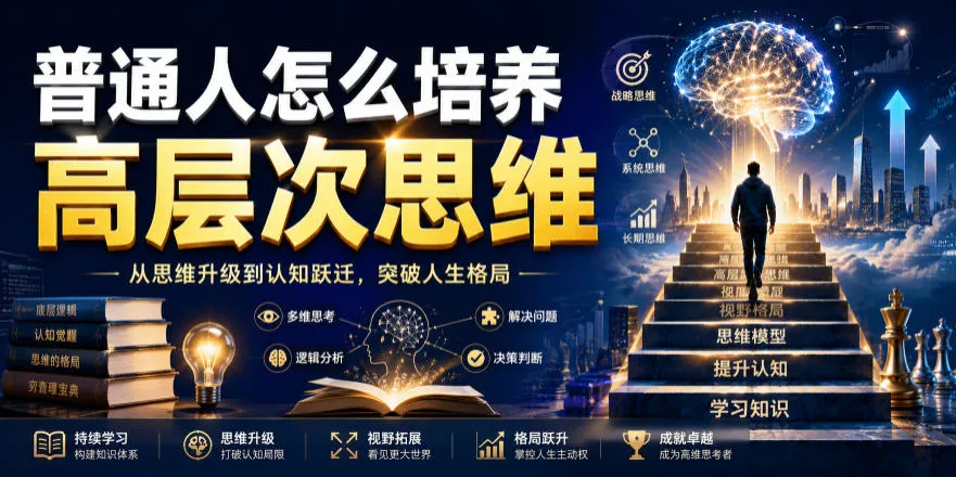 公众号付费文章:普通人怎么培养高层次思维 公众号付费文章:普通人怎么培养高层次思维