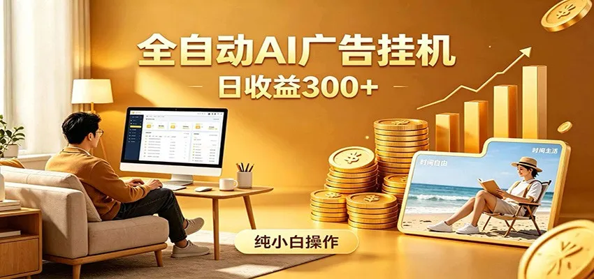 AI风口项目，全程解放双手，后台自动运行赚取收益，每天稳定收益300+_趣客盟