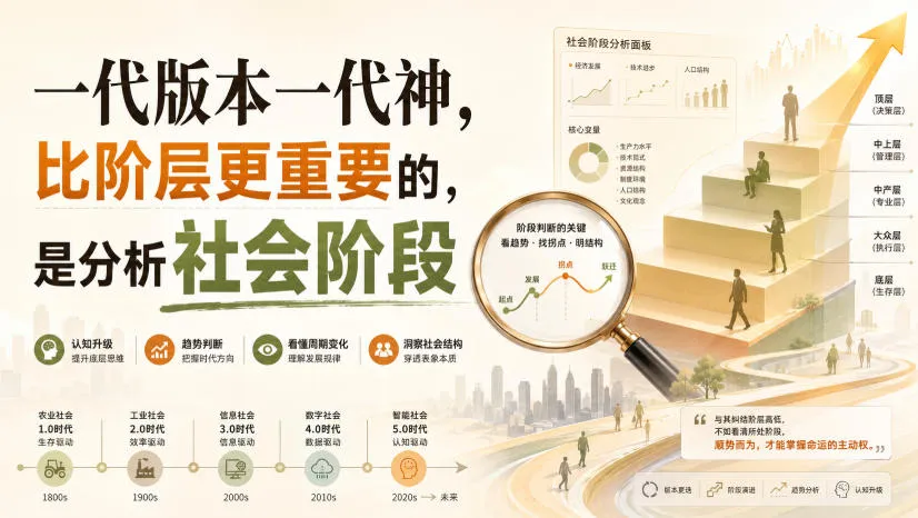 付费文章:一代版本一代神,比阶层更重要的,是分析社会阶段 - 趣客盟