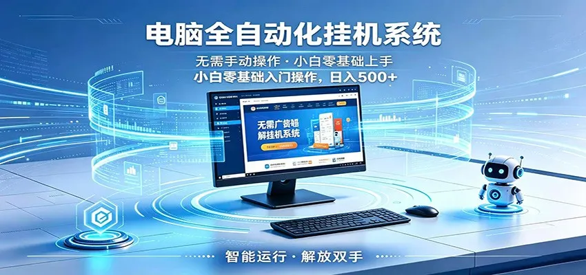 智能广告挂机无需值守，小白上手轻松实现每日增收_趣客盟