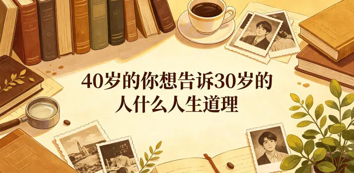 公众号付费文章：40岁的你想告诉30岁的人什么人生道理？_趣客盟