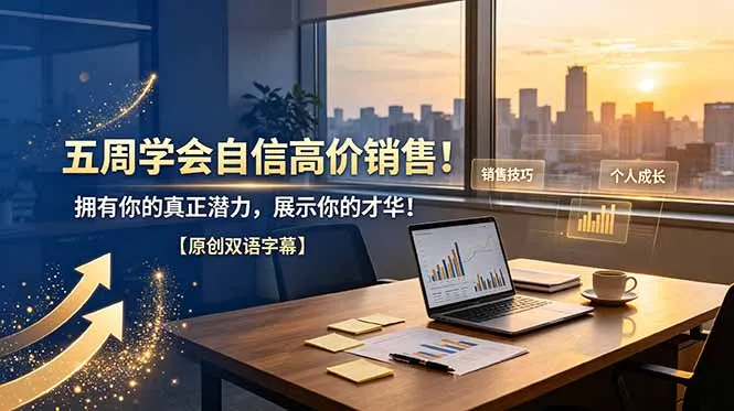 五周速成高价销售技巧！解锁自信潜能，尽显个人才华【核心课程双语字幕】_趣客盟