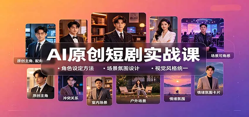 AI原创短剧制作实战教程:零基础全流程搭建,高效产出上线剧本 - 趣客盟