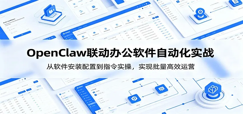 OpenClaw自动化实操课:从软件安装配置到指令实操,实现批量高效运营_趣客盟