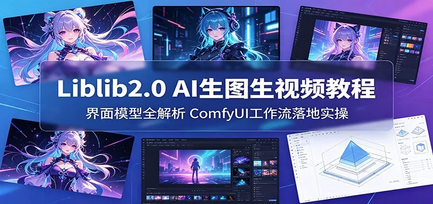 Liblib2.0 AI生图生视频教程：界面模型全解析，ComfyUI工作流落地实操_趣客盟
