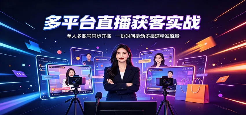 多平台直播引流策略：一账号多频开播，高效利用时间捕获精准流量 - 趣客盟