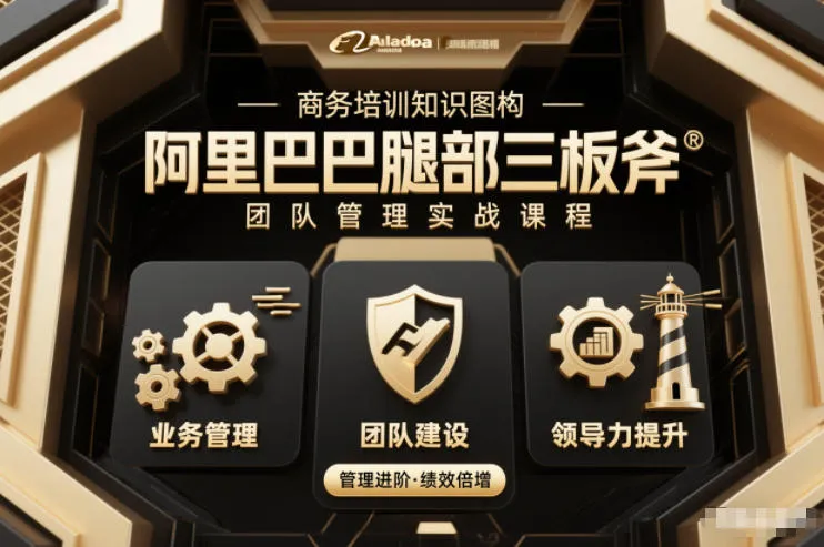 团队管理必学课程系列，阿里巴巴“腿部三板斧”-趣酷猫资源网