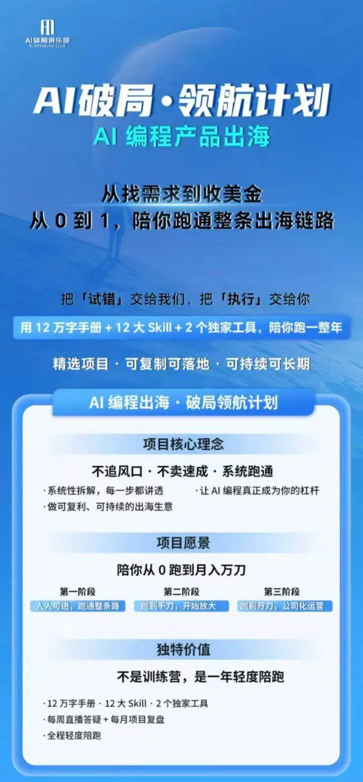 (20099期)AI编程产品出海领航计划-更新:12万字手册+12大Skill+2个独家工具,从找需求到上线收美金跑通全链路 (20099期)AI编程产品出海领航计划-更新:12万字手册+12大Skill+2个独家工具,从找需求到上线收美金跑通全链路