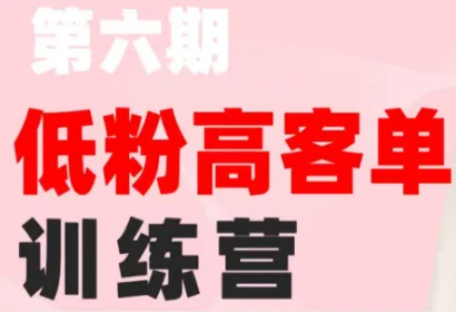珠丽Julie小红书第六期低粉高客单电商训练营_趣客盟
