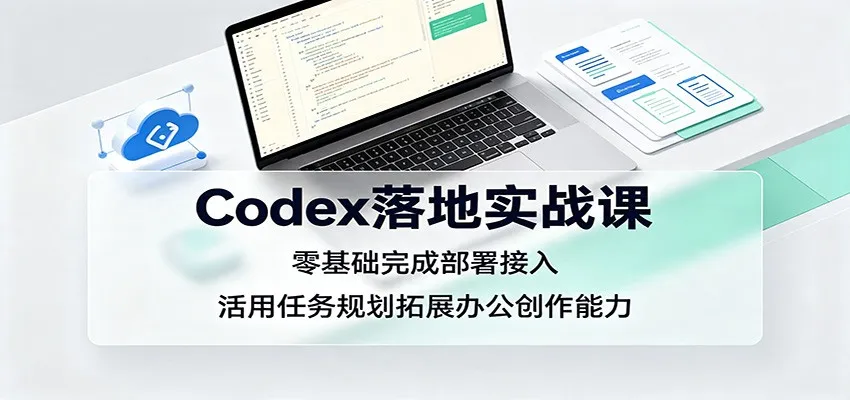 《零基础轻松上手!Codex实战部署指南:高效办公与创作能力提升课程》_趣客盟