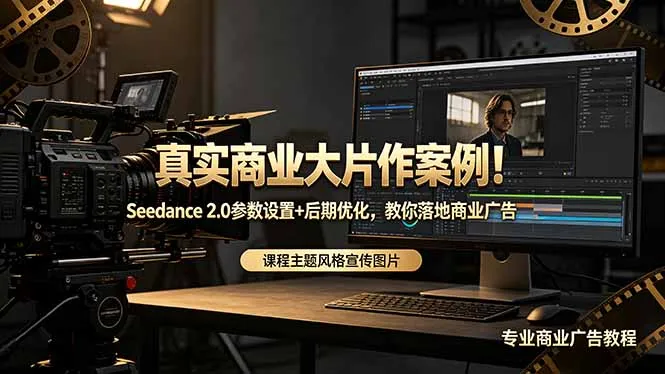 真实商业大片作案例！Seedance 2.0参数设置+后期优化，教你落地商业广告_趣客盟