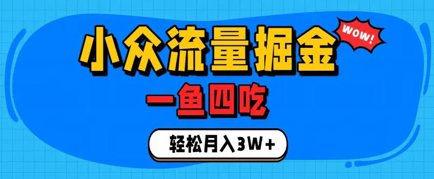 单身经济新风口：小众流量多渠道变现，月入3W+攻略揭秘【流量变现】_趣客盟