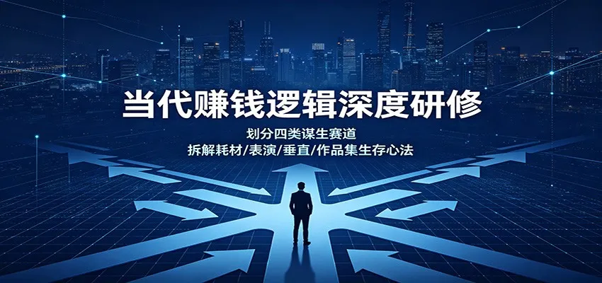 深度解析：四类谋生赛道全解析，耗材/表演/垂直/作品集生存策略大揭秘 - 趣客盟