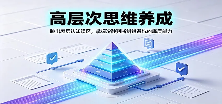 高效思维训练：突破认知局限，解锁精准判断与纠错避坑技巧_趣客盟