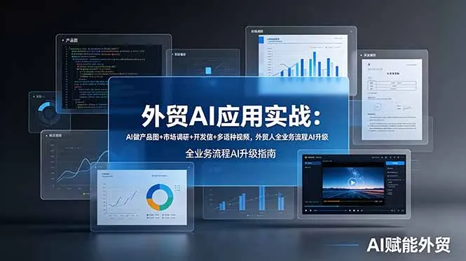 外贸AI全链路解决方案：AI制图+市场分析+开发信撰写+多语种视频，外贸业务AI智能化升级攻略_趣客盟
