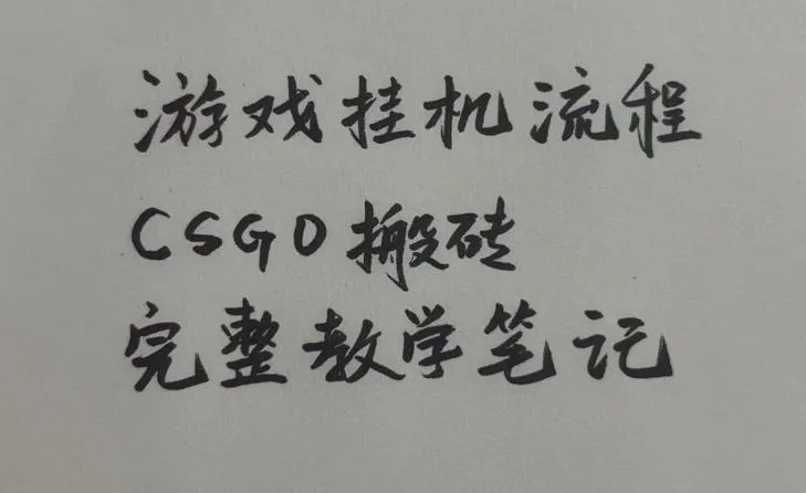 CSGO游戏挂G全攻略:小白快速上手,当天学会见收益【挂机技巧揭秘】 - 趣客盟