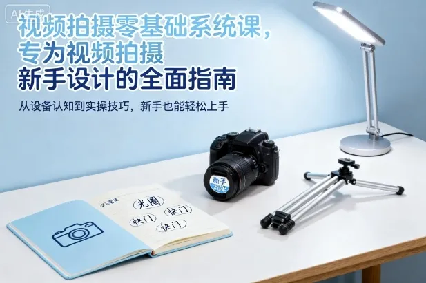 视频拍摄零基础系统课，专为视频拍摄新手设计的全面指南-趣酷猫资源网