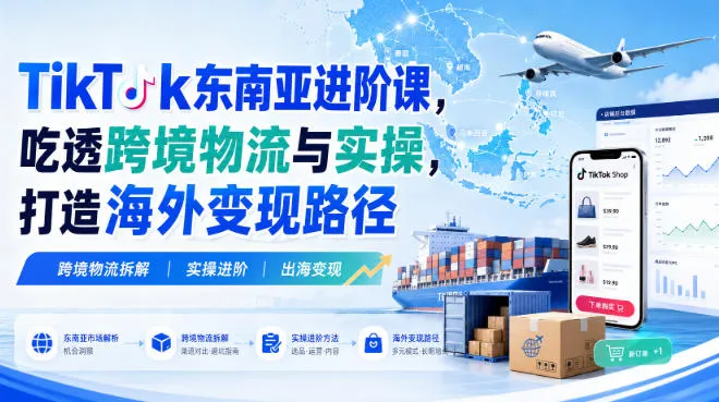TikTok东南亚深度攻略：跨境物流解析+实操技巧，解锁海外盈利之道 - 趣客盟