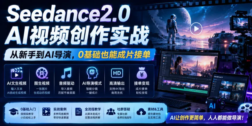 Seedance 2.0 AI视频剪辑SEO优化指南:导演级SEO策略与盈利技巧解析_趣客盟