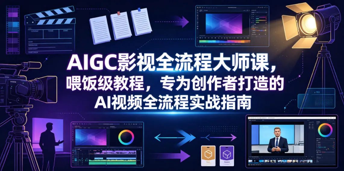 AI视频剪辑实战攻略:AIGC影视制作入门与高效剪辑技巧深度解析_趣客盟