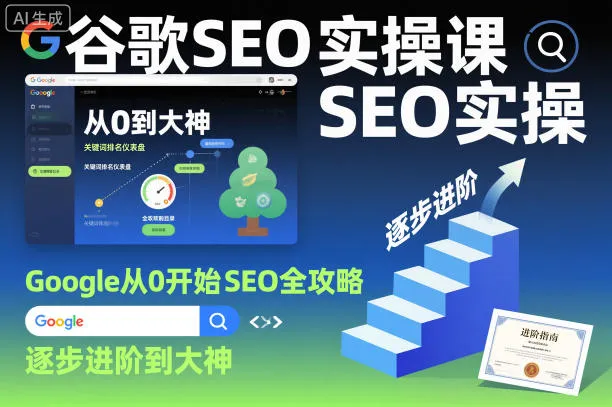 谷歌SEO实操课，Google从0开始SEO全攻略，逐步进阶到大神-趣酷猫资源网