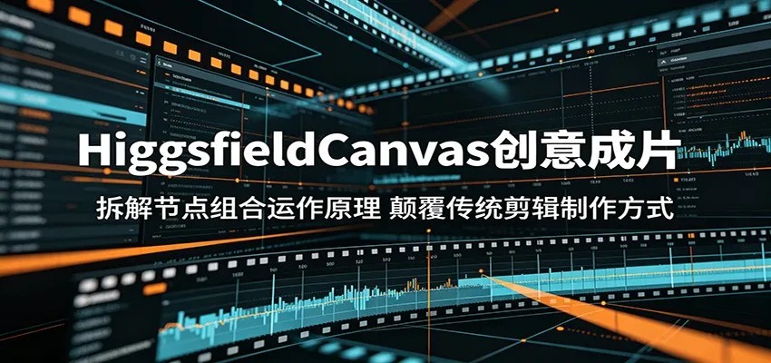 HiggsfieldCanvas创意成片：拆解节点组合运作原理，颠覆传统剪辑制作方式_趣客盟