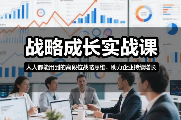 战略成长实战课，人人都能用到的高段位战略思维，助力企业持续增长-趣酷猫资源网