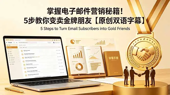 掌握电子邮件营销秘籍!5步教你变卖金牌朋友【原创双语字幕】_趣客盟