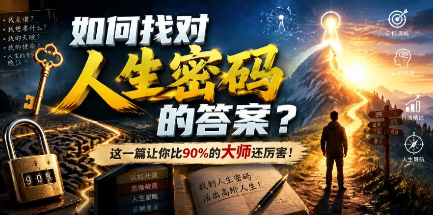 付费深度解读：揭秘人生密码，掌握90%大师不及的智慧！_趣客盟