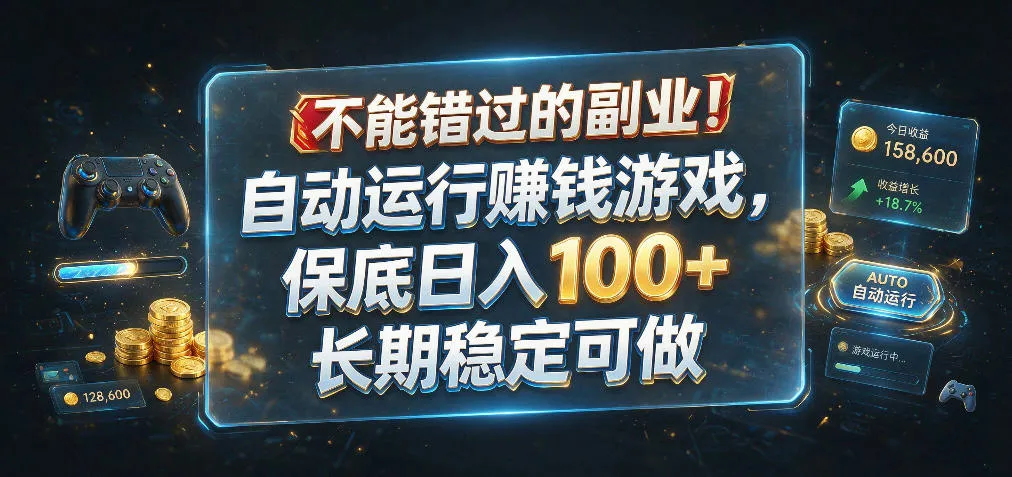 《揭秘自动赚钱神器！日赚100+，长期稳定副业首选，不容错过》_趣客盟