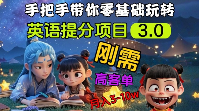 英语提分项目3.0，私域高客单价，刚需，月入3-10个 - 趣酷猫