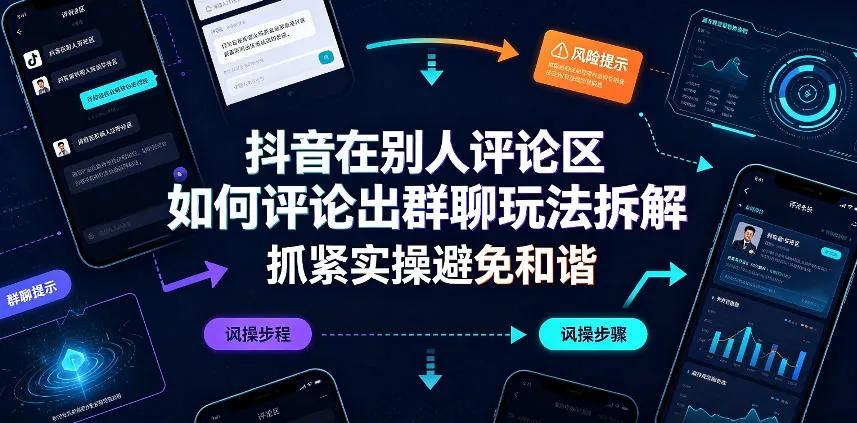 抖音评论区巧妙群聊玩法揭秘:实操攻略,避免和谐风险,速学! - 趣客盟