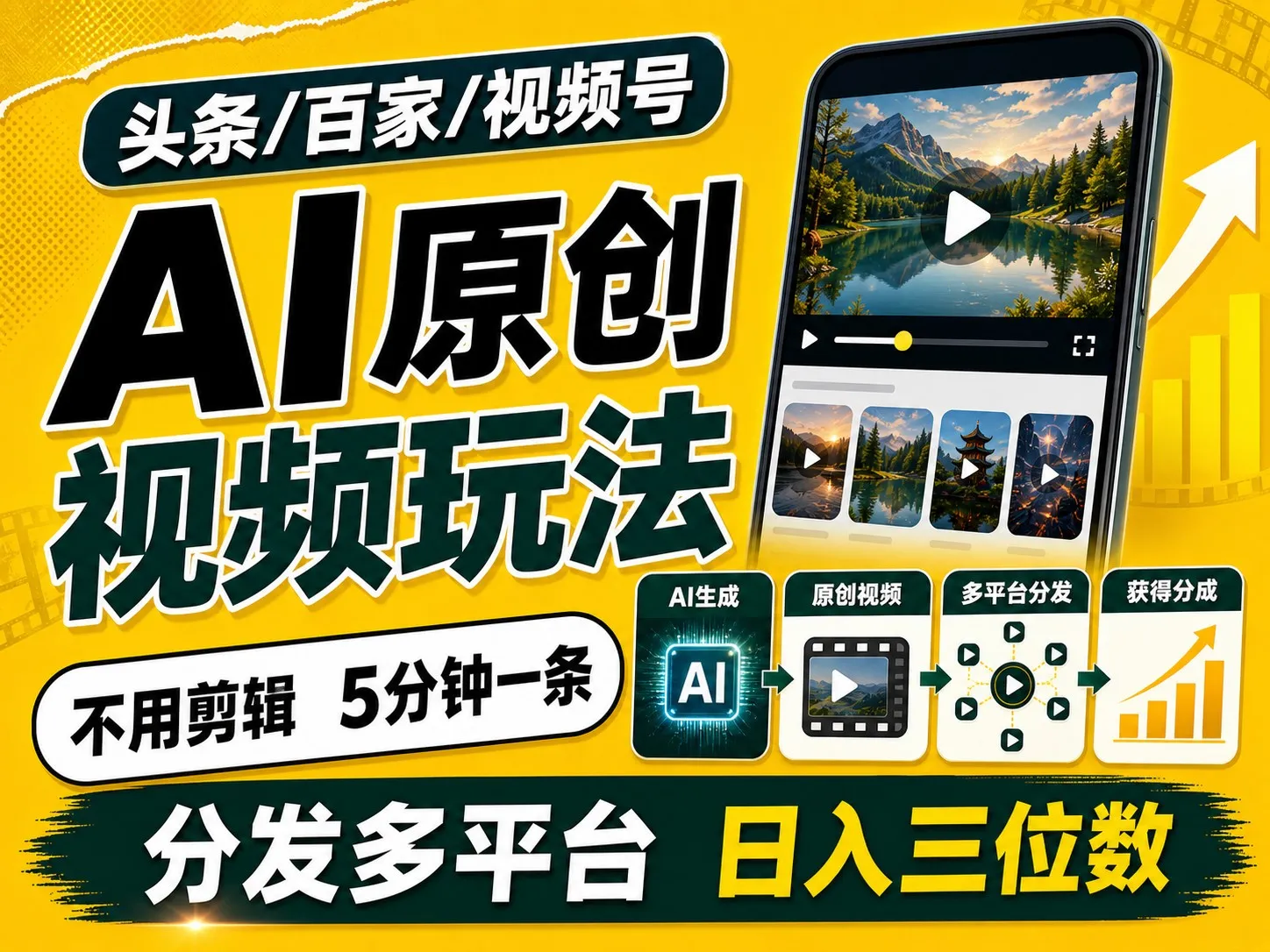 2026百家号头条升级攻略:5分钟速成原创视频,多平台同步收益攻略_趣客盟
