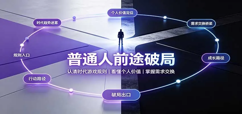 普通人逆袭指南：揭秘时代规则，解码个人价值，精通需求互惠之道 - 趣客盟