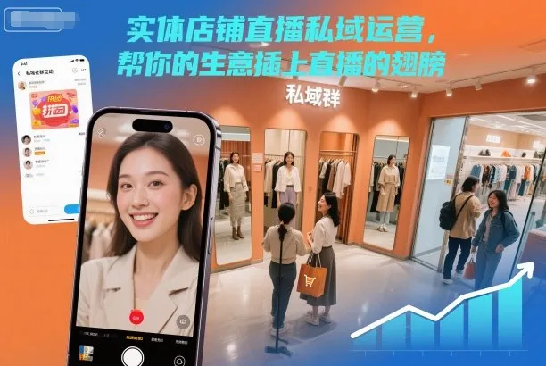 实体店铺直播私域运营,帮你的生意插上直播的翅膀