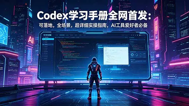 Codex学习手册全网首发：可落地，全场景，超详细实操指南，AI工具爱好者必备_趣客盟