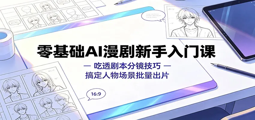 AI漫剧制作新手入门指南：剧本分镜技巧解析，批量出片轻松上手_趣客盟