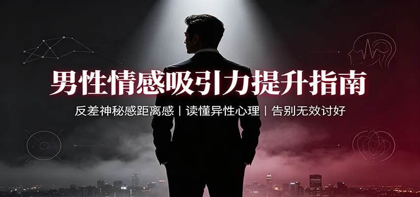 男性情感吸引力提升攻略:打造神秘反差魅力,掌握距离感,洞察异性心理,告别无效讨好 - 趣客盟