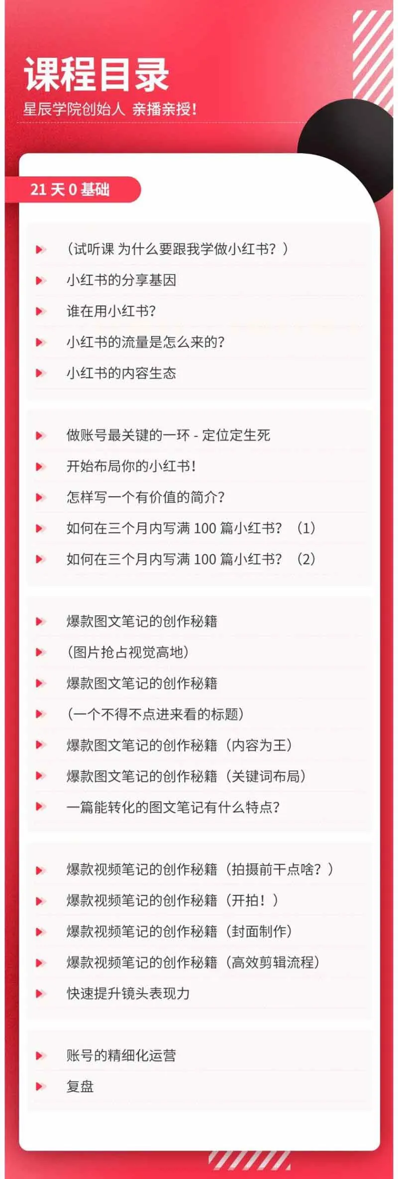 (20341期)小红书21天图文视频爆款创作课:掌握选题、图片、标题、内容、关键词与脚本剪辑,建立持续创作体系 (20341期)小红书21天图文视频爆款创作课:掌握选题、图片、标题、内容、关键词与脚本剪辑,建立持续创作体系